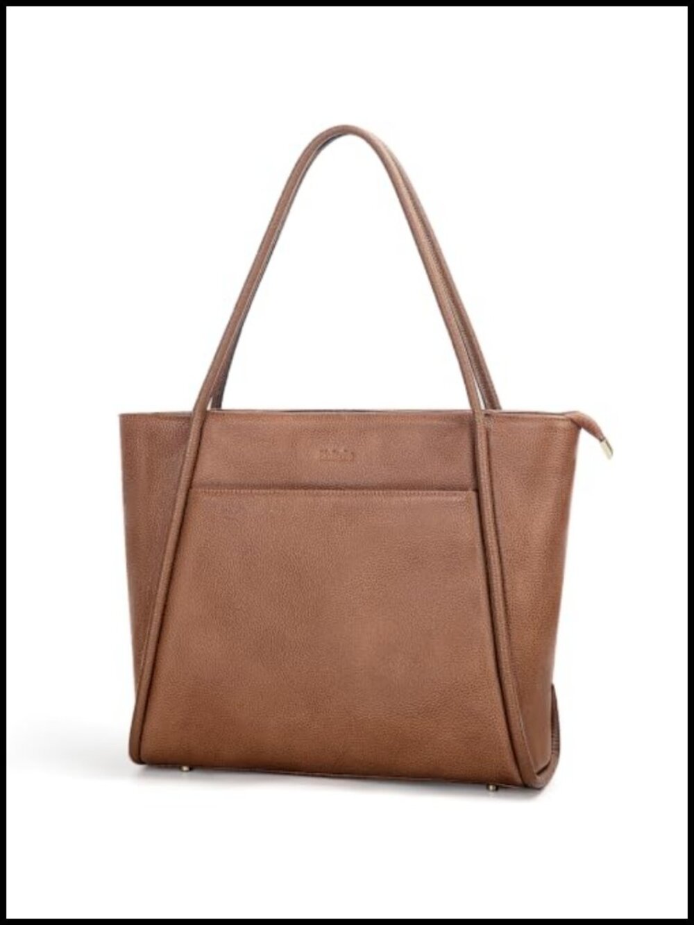 Genuine Leather Briefcase for Women Structured Laptop Work Tote Water-Resistant